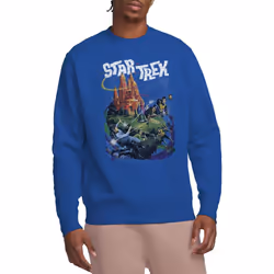 Star Trek Unisex Adult Battle Vulcan Sweatshirt - XXL, Royal Blue