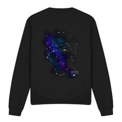 Star Trek Unisex Adult Spock Constellations Sweatshirt - XL, Black