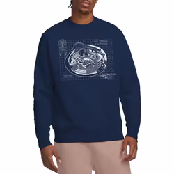Star Trek Unisex Adult Bridge Print Sweatshirt - M, Navy
