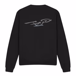 Star Trek Unisex Adult Bushwork Enterprise Sweatshirt - S, Black