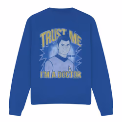 Star Trek Unisex Adult Doctor Sweatshirt - S, Royal Blue