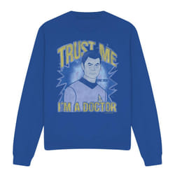 Star Trek Unisex Adult Doctor Sweatshirt - S, Royal Blue