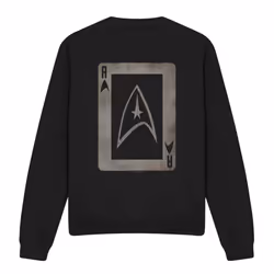 Star Trek Unisex Adult The Original Series Ace Sweatshirt - S, Black