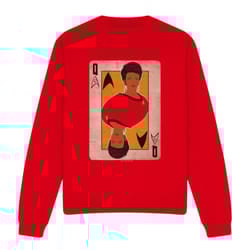 Star Trek Unisex Adult The Original Series Queen Sweatshirt - M, Red