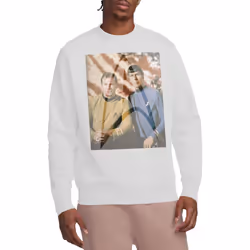 Star Trek Unisex Adult Classic Duo Sweatshirt - S, White