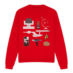 Star Trek Unisex Adult The Original Series Gift Set Sweatshirt - XL, Red