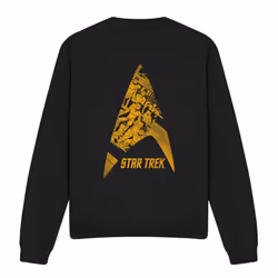 Star Trek Unisex Adult Delta Crew Sweatshirt - M, Black