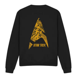 Star Trek Unisex Adult Delta Crew Sweatshirt - M, Black