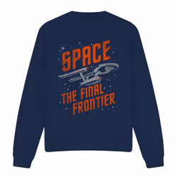 Star Trek Unisex Adult Space Travel Sweatshirt - M, Navy