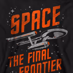 Star Trek Unisex Adult Space Travel Sweatshirt - S, Black