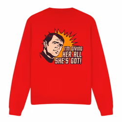 Star Trek Unisex Adult Everything Sweatshirt - M, Red