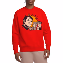 Star Trek Unisex Adult Everything Sweatshirt - M, Red