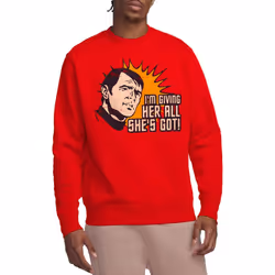 Star Trek Unisex Adult Everything Sweatshirt - L, Red