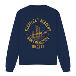 Star Trek Unisex Adult Bridge Collegiate Sweatshirt - XXL, Navy