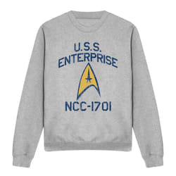 Star Trek Unisex Adult Collegiate Arch Sweatshirt - S, Sport Heather