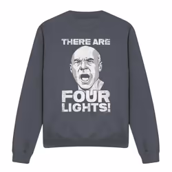 Star Trek Unisex Adult Four Lights Sweatshirt - XL, Charcoal