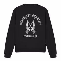 Star Trek Unisex Adult Fencing Club Sweatshirt - S, Black