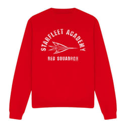 Star Trek Unisex Adult Red Squadron Sweatshirt - S, Red