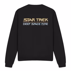 Star Trek Unisex Adult Deep Space Nine Logo Sweatshirt - S, Black