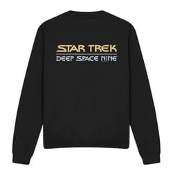 Star Trek Unisex Adult Deep Space Nine Logo Sweatshirt - S, Black