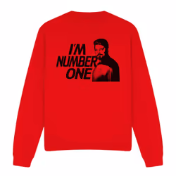 Star Trek Unisex Adult I'm Number One Sweatshirt - L, Red