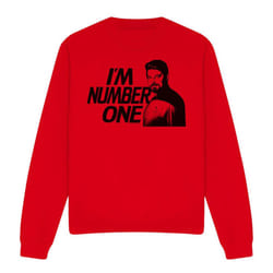 Star Trek Unisex Adult I'm Number One Sweatshirt - XL, Red