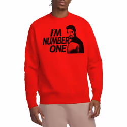 Star Trek Unisex Adult I'm Number One Sweatshirt - XXL, Red