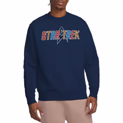 Star Trek Unisex Adult Logo Sweatshirt - M, Navy