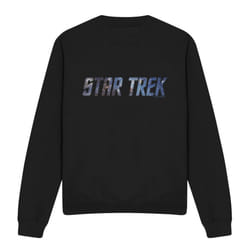Star Trek Unisex Adult Space Logo Sweatshirt - S, Black