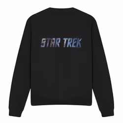 Star Trek Unisex Adult Space Logo Sweatshirt - M, Black
