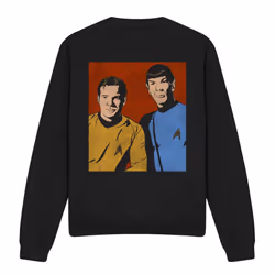 Star Trek Unisex Adult Friends Sweatshirt - XXL, Black