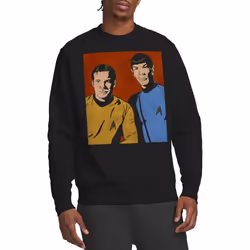 Star Trek Unisex Adult Friends Sweatshirt - XXL, Black