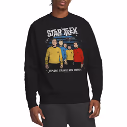 Star Trek Unisex Adult Strange New World Sweatshirt - XXL, Black