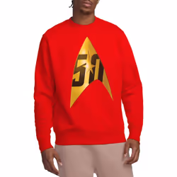 Star Trek Unisex Adult 50th Anniversary Delta Sweatshirt - S, Red