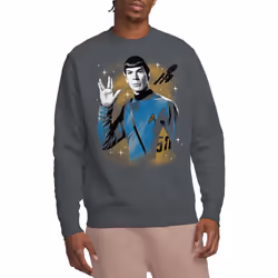 Star Trek Unisex Adult Prosper Space Sweatshirt - S, Charcoal
