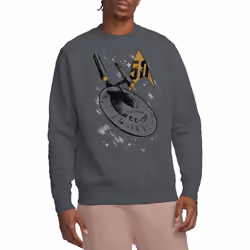 Star Trek Unisex Adult Enterprise Dash Sweatshirt - XL, Charcoal