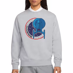 Star Trek Unisex Adult Enterprise Patch Sweatshirt - S, Sport Heather