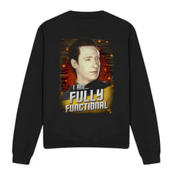Star Trek Unisex Adult Fully Functional Sweatshirt - M, Black