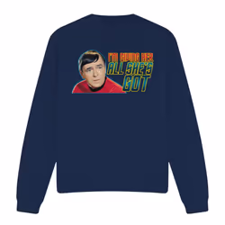 Star Trek Unisex Adult All She's Got Sweatshirt - XXL, Navy