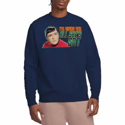 Star Trek Unisex Adult All She's Got Sweatshirt - XXL, Navy