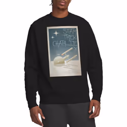 Star Trek Unisex Adult The Original Series Episode 2 Sweatshirt - S, Black