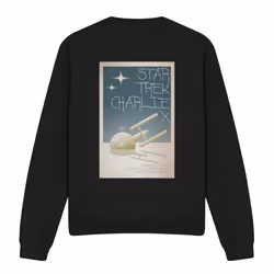 Star Trek Unisex Adult The Original Series Episode 2 Sweatshirt - XL, Black