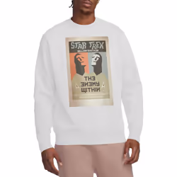 Star Trek Unisex Adult The Original Series Episode 5 Sweatshirt - XXL, White