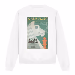 Star Trek Unisex Adult The Original Series Episode 20 Sweatshirt - S, White