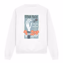 Star Trek Unisex Adult The Original Series Episode 24 Sweatshirt - XXL, White