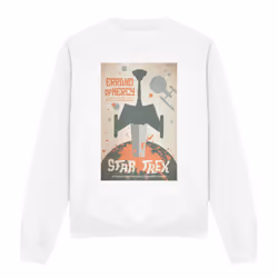 Star Trek Unisex Adult The Original Series Episode 26 Sweatshirt - S, White