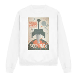 Star Trek Unisex Adult The Original Series Episode 26 Sweatshirt - XXL, White