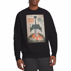 Star Trek Unisex Adult The Original Series Episode 26 Sweatshirt - XXL, Black