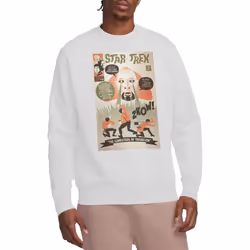 Star Trek Unisex Adult The Original Series Episode 45 Sweatshirt - S, White