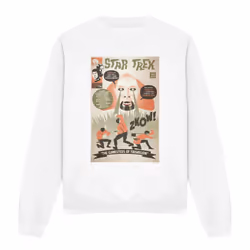 Star Trek Unisex Adult The Original Series Episode 45 Sweatshirt - M, White